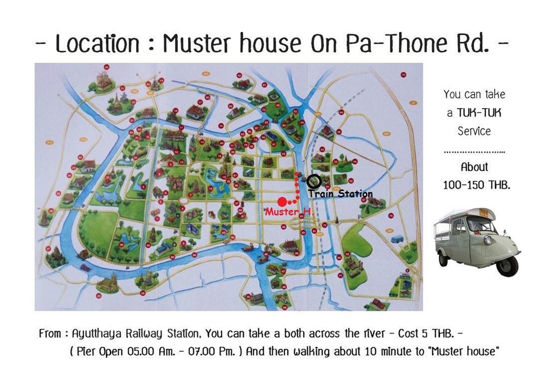 Hostel Muster House Phra Nakhon Si Ayutthaya Exterior foto